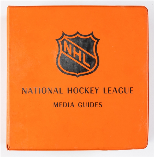 1973-74 NHL Media Guides Complete Set (15/15) In Binder