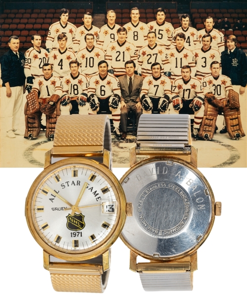 Dave Balons 1971 NHL All-Star Game Gruen Watch from His Personal Collection with LOA