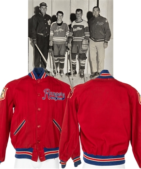 Dave Balons 1960s New York Rangers Team Jacket from His Personal Collection with LOA