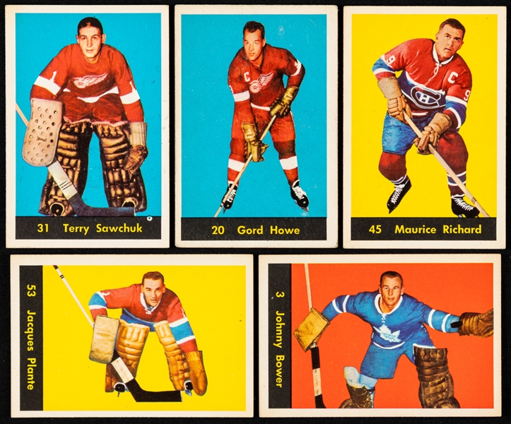 1960-61 Parkhurst Hockey Near Complete Card Set (57/61)