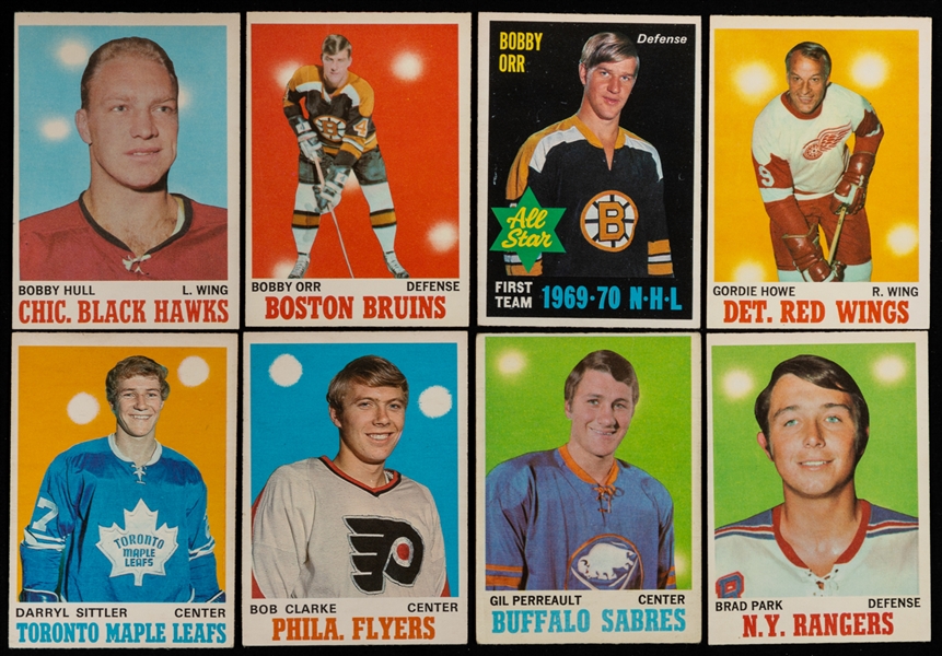 1970-71 O-Pee-Chee Hockey Near Complete Card Set (263/264) Plus 1969-70 Mini-Cards Albums (12)