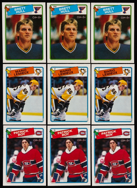 1988-89 O-Pee-Chee Hockey Complete 264-Card Sets (3)