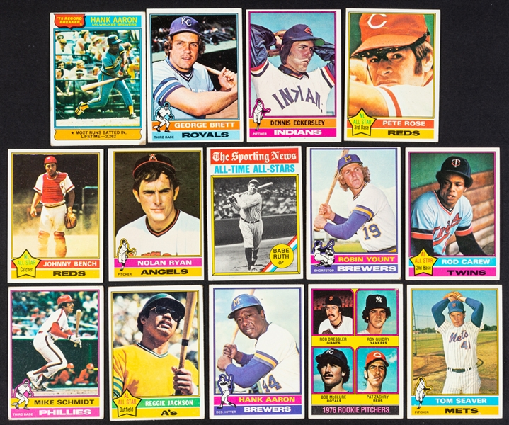 1976 and 1977 Topps Baseball Complete 660-Card Sets (2)