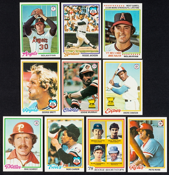 1978 and 1979 Topps Baseball Complete 726-Card Sets (2)