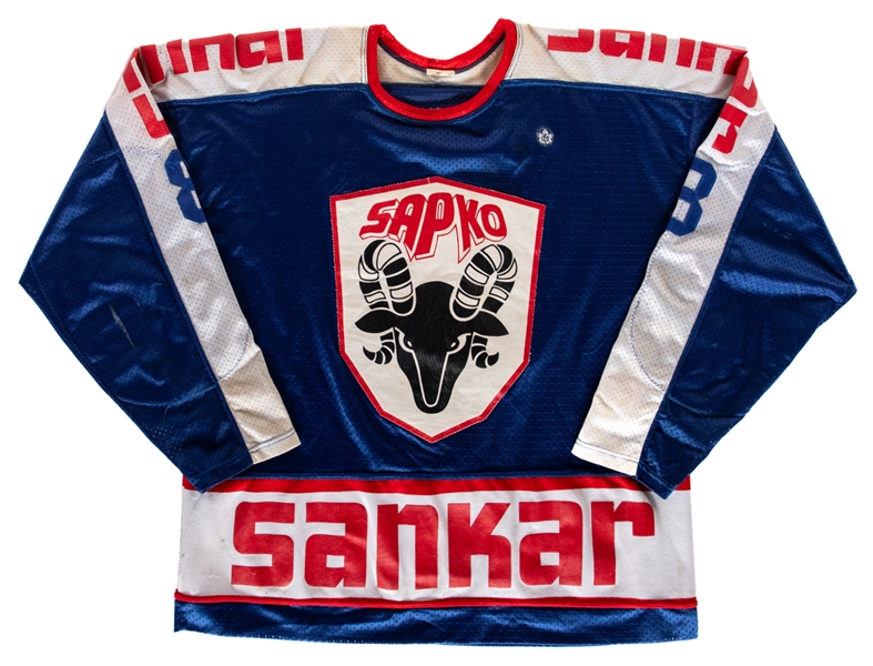 Doug Pateys 1980-81 I-Divisioona Finland SaPKo Memorabilia Collection Including Game-Worn Jersey, Team Photo and Posters