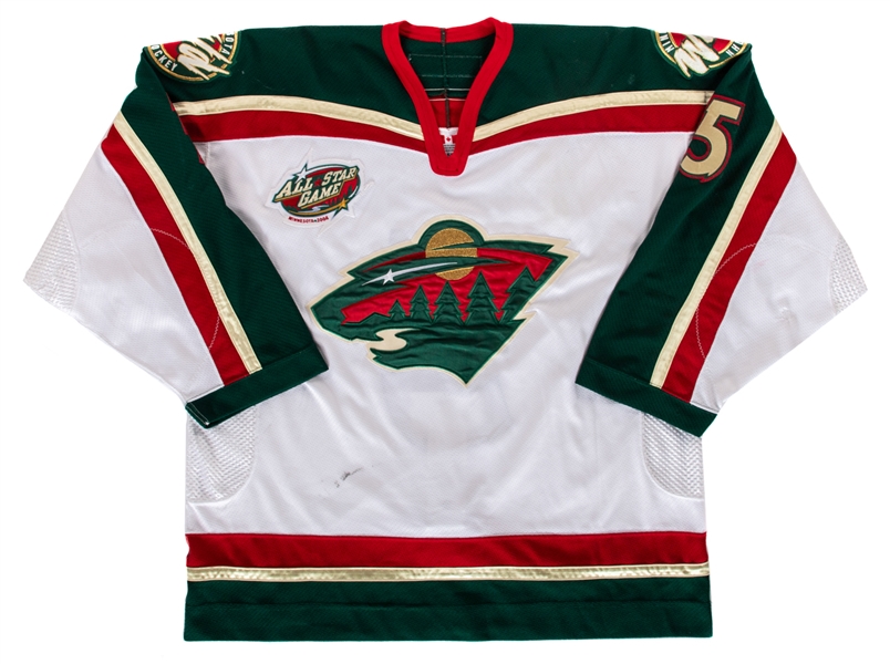 Brad Bombardir’s 2003-04 Minnesota Wild Game-Worn Jersey with Team COA - 2004 NHL All-Star Game Patch! - Photo-Matched!