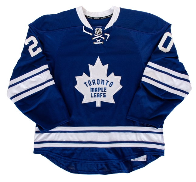 David Booths 2014-15 Toronto Maple Leafs Game-Worn Third Jersey with Team COA 