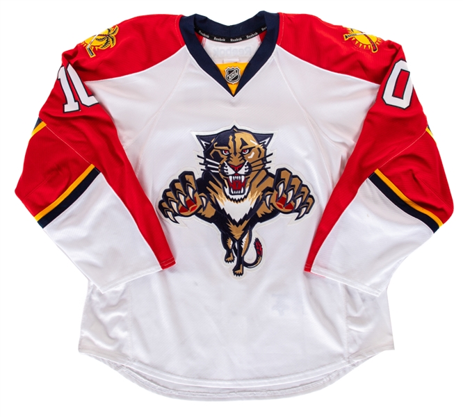 David Booth’s 2011-12 Florida Panthers Game-Worn Jersey with Team LOA - Team Repairs! - Photo-Matched!