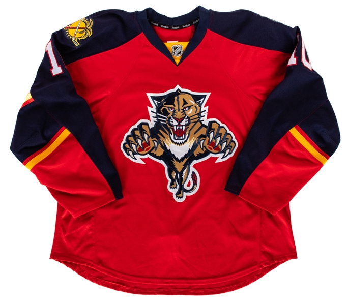 David Booth’s 2014-15 Florida Panthers Game Worn Pre-Season Jersey