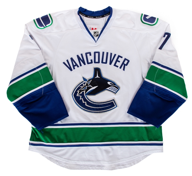 David Booth’s 2012-13 Vancouver Canucks Game Worn Jersey - Photo-Matched!