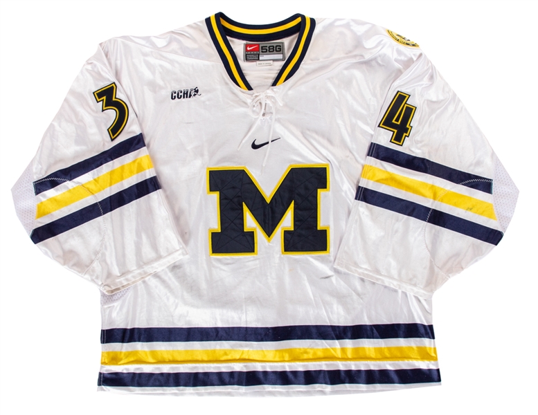 Noah Ruden’s 2002-03 NCAA University of Michigan Wolverines Game-Worn Jersey with LOA