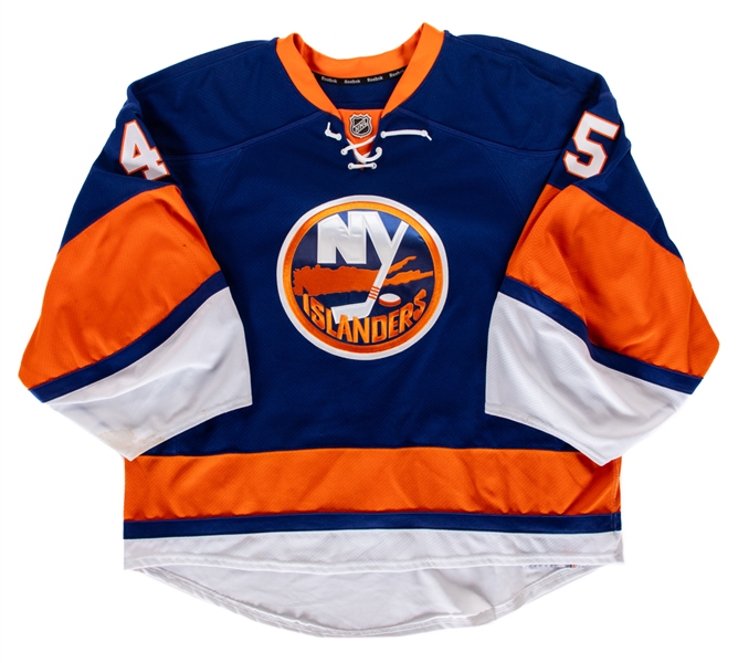 Andres Nilssons 2012-13 New York Islanders Signed Game-Issued Stanley Cup Playoffs Jersey with Team LOA