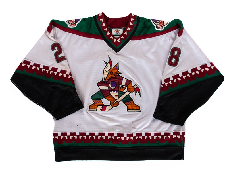 Jimmy Waite’s 1997-98 Phoenix Coyotes Game-Worn Jersey with LOA 