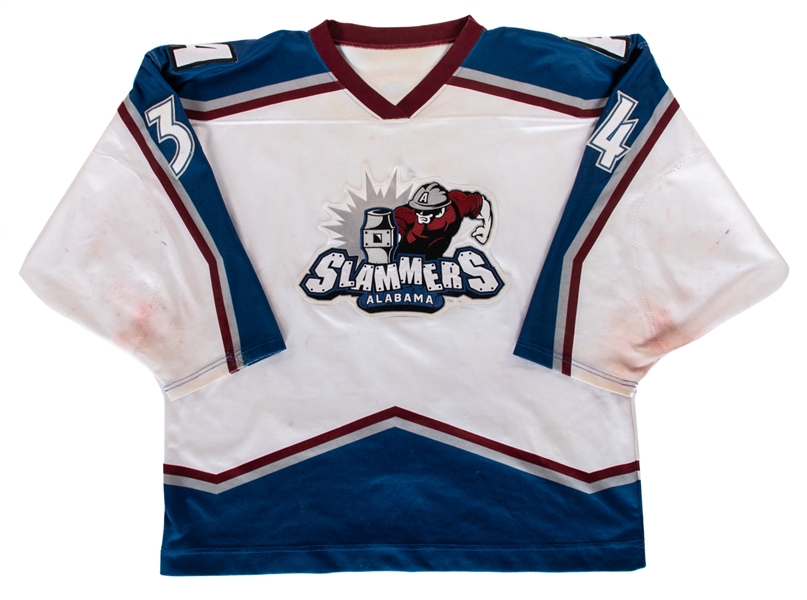 Frederik Beaubien’s 2003-04 WHA2 Alabama Slammers Game-Worn Jersey with LOA