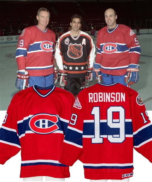 Larry Robinsons 1993 Montreal Canadiens NHL All-Star Game Heroes of Hockey Game-Worn Jersey - Photo-Matched!