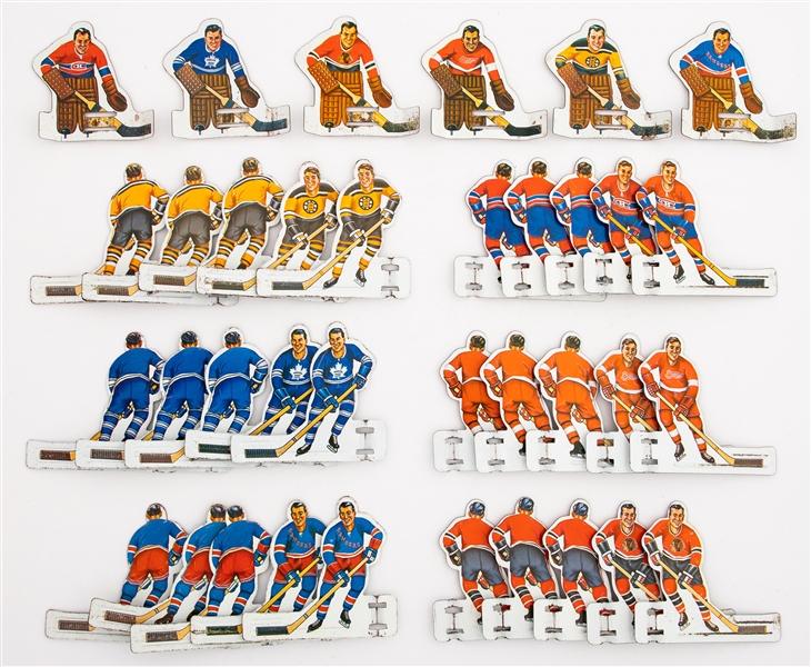 1960s Coleco Complete Set of Original Six Teams Table Top Hockey Players (36)