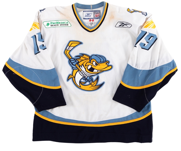 Sal Peralta’s Circa 2010 ECHL Toledo Walleye Game-Worn Jersey