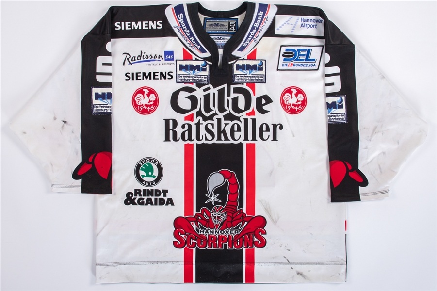 Gilbert Dionne’s 2002-03 DEL Hannover Scorpions Game-Worn Jersey