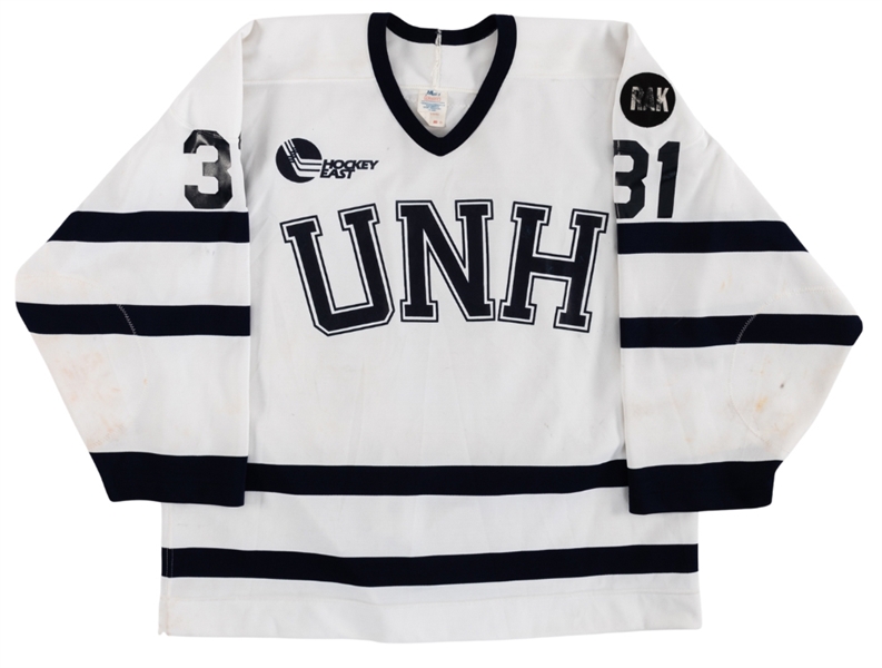 Jeff Levy’s Circa 1990 University of New Hampshire Wildcats Game-Worn Jersey