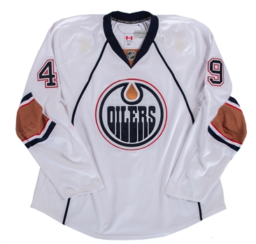 Theo Peckham’s 2010-11 Edmonton Oilers Game-Worn Jersey