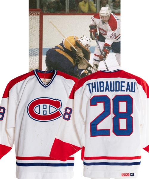 Gilles Thibaudeau’s Circa 1987 Montreal Canadiens Game-Worn Jersey