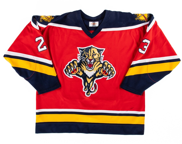 Chris Wells 1997-98 Florida Panthers Game-Worn Pre-Season Jersey