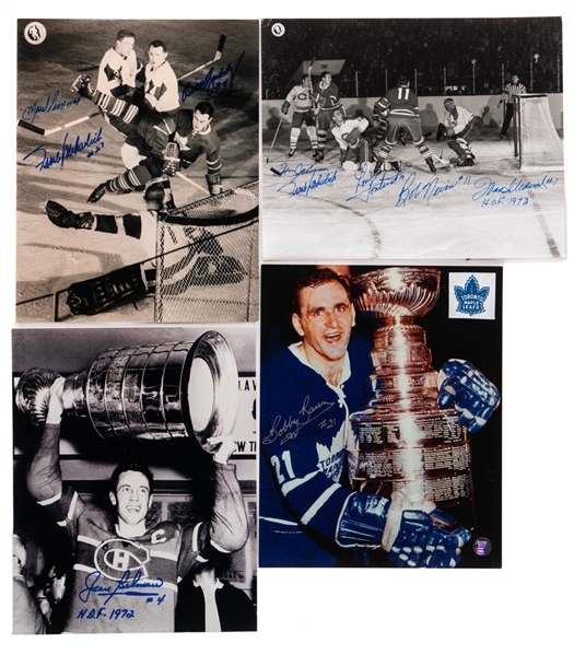 Hockey Hall of Famers and Stars Signed Photo Collection of 23 Including Bossy, Mikita, T. and P. Esposito, Beliveau, Giacomin, Tretiak and More - Most with COAs! 