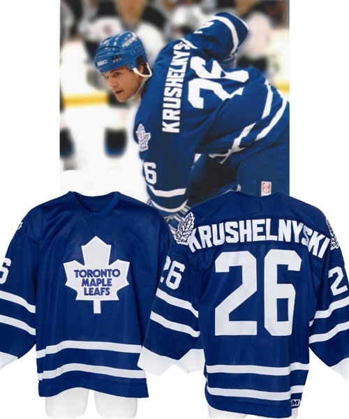 Mike Krushelnyskis 1993-94 Toronto Maple Leafs Game-Worn Jersey