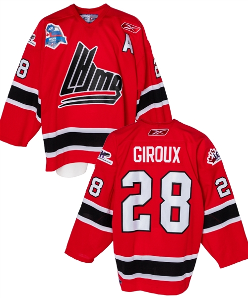 Claude Girouxs 2007 ADT Canada–Russia Challenge Team QMJHL Game-Worn Alternate Captains Jersey