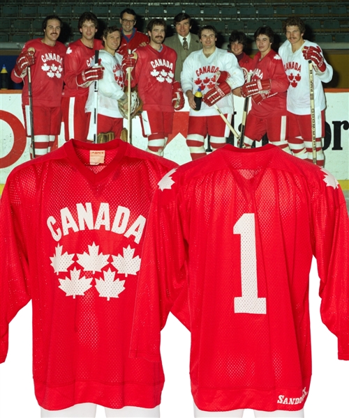 Phil Myres 1981 IIHF World Championships Team Canada Practice-Worn Jersey with LOA