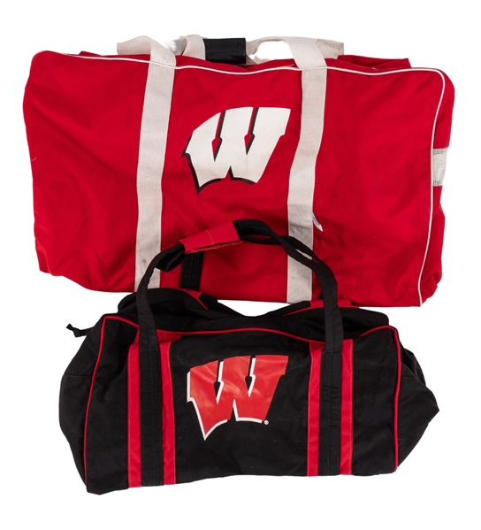 Pair of University of Wisconsin Badgers Equipment Bags