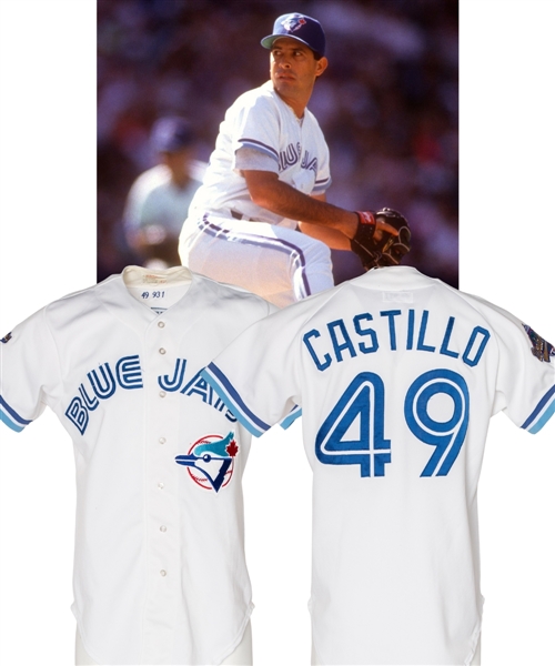 Tony Castillos 1993 Toronto Blue Jays World Series Game-Worn Jersey with Team COA 