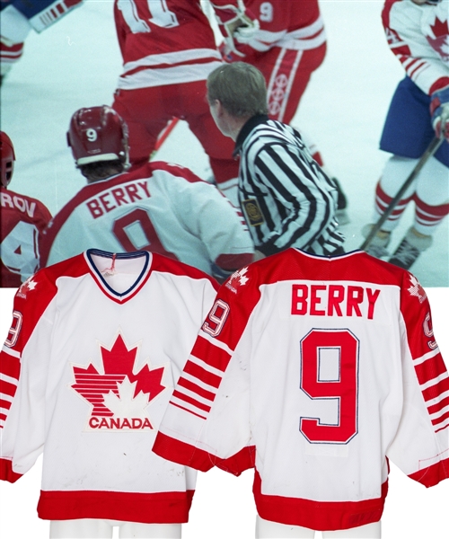 Ken Berrys 1988 Winter Olympic Games Team Canada Game-Worn Jersey - Nice Game Wear! - Photo-Matched!