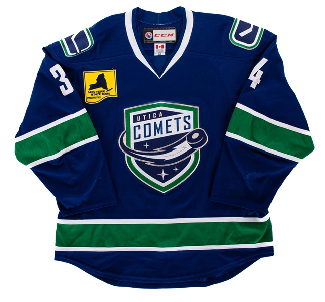 Carter Bancks 2015-16 AHL Utica Comets Game-Worn Jersey with Team COA