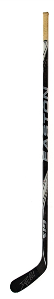 Deryk Engellands Early-2010s Pittsburgh Penguins Signed Easton S19 Game-Used Stick