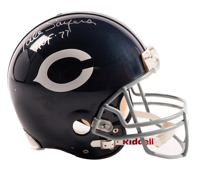 Gale Sayers Signed Chicago Bears Full-Size Riddell Authentic Pro Model Helmet with JSA Auction LOA