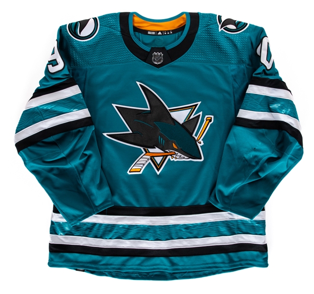 Justin Baileys 2023-24 San Jose Sharks Game-Worn Jersey 