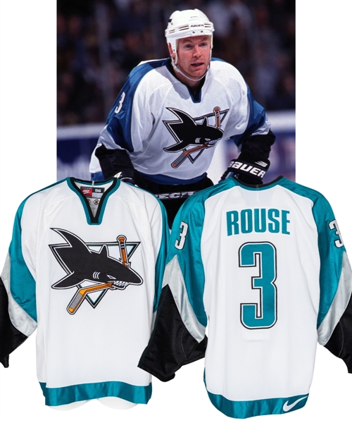 Bob Rouses 1998-99 San Jose Sharks Game-Worn Jersey