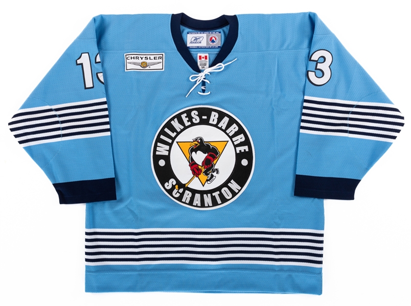 Alex Goligoski’s 2007-08 AHL Wilkes-Barre Scranton Penguins Skills Competition-Worn Jersey with Team LOA