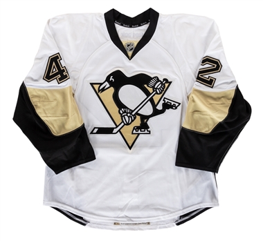 Kasperi Kapanen’s 2014-15 Pittsburgh Penguins Pre-Season Game-Worn Jersey with Team LOA - Pre-Rookie Season!