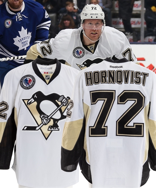 Patric Hornqvists 2014-15 Pittsburgh Penguins "Hall of Fame Game" Game-Worn Jersey with Team COA - Photo-Matched! 