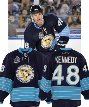 Tyler Kennedy’s 2011 NHL Winter Classic Pittsburgh Penguins Game-Worn Second Period Jersey with Team LOA