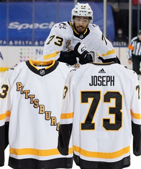 Pierre-Olivier Josephs 2020-21 Pittsburgh Penguins "Reverse Retro" Game-Worn Jersey with Team COA - Photo-Matched!