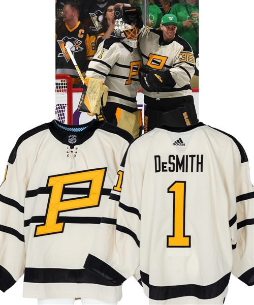 Casey DeSmiths 2022-23 Pittsburgh Penguins "Winter Classic" Game-Worn Jersey - Penguins Authenticated! - Photo-Matched!