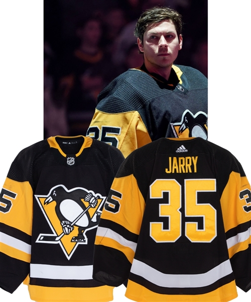 Tristan Jarrys 2019-20 Pittsburgh Penguins Game-Worn Jersey with Team COA - Photo-Matched!