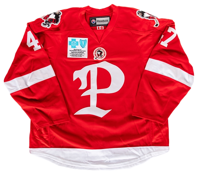 Simon Despres’ 2012-13 AHL Wilkes-Barre Scranton Penguins Game-Worn Third Jersey with Team LOA