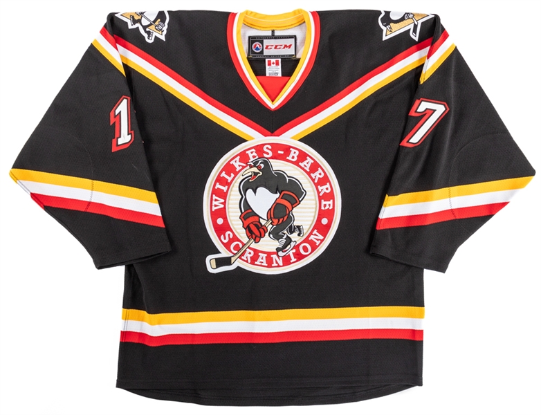 Carter Rowney’s 2015-16 AHL Wilkes-Barre Scranton Penguins “Throwback” Game-Worn Jersey with Team LOA