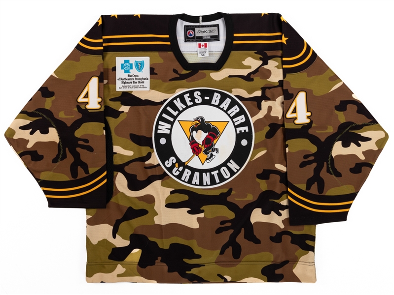 Danny Richmond’s 2008-09 Wilkes-Barre Scranton Penguins "Military Night" Game-Worn Jersey with Team LOA