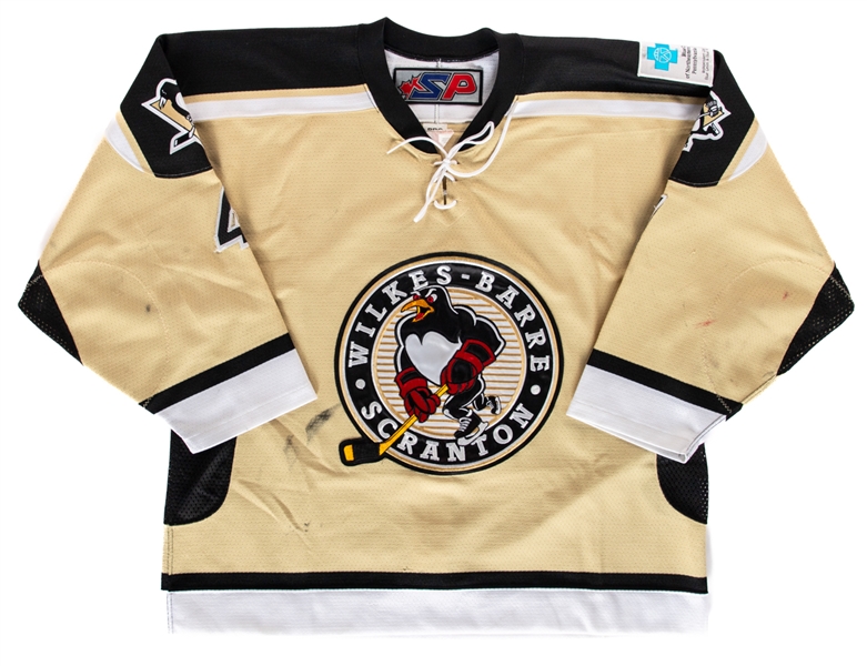 Brooks Orpik’s 2002-03 AHL Wilkes-Barre Scranton Penguins Game-Worn Third Jersey with Team LOA