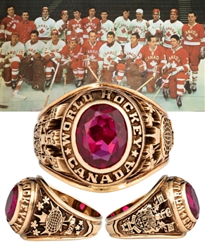 Team Canada 1970 World Hockey Championships 10K Gold Ring